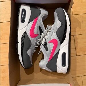 Nike Women’s Sneakers — Gray Upper with Pink Swoosh